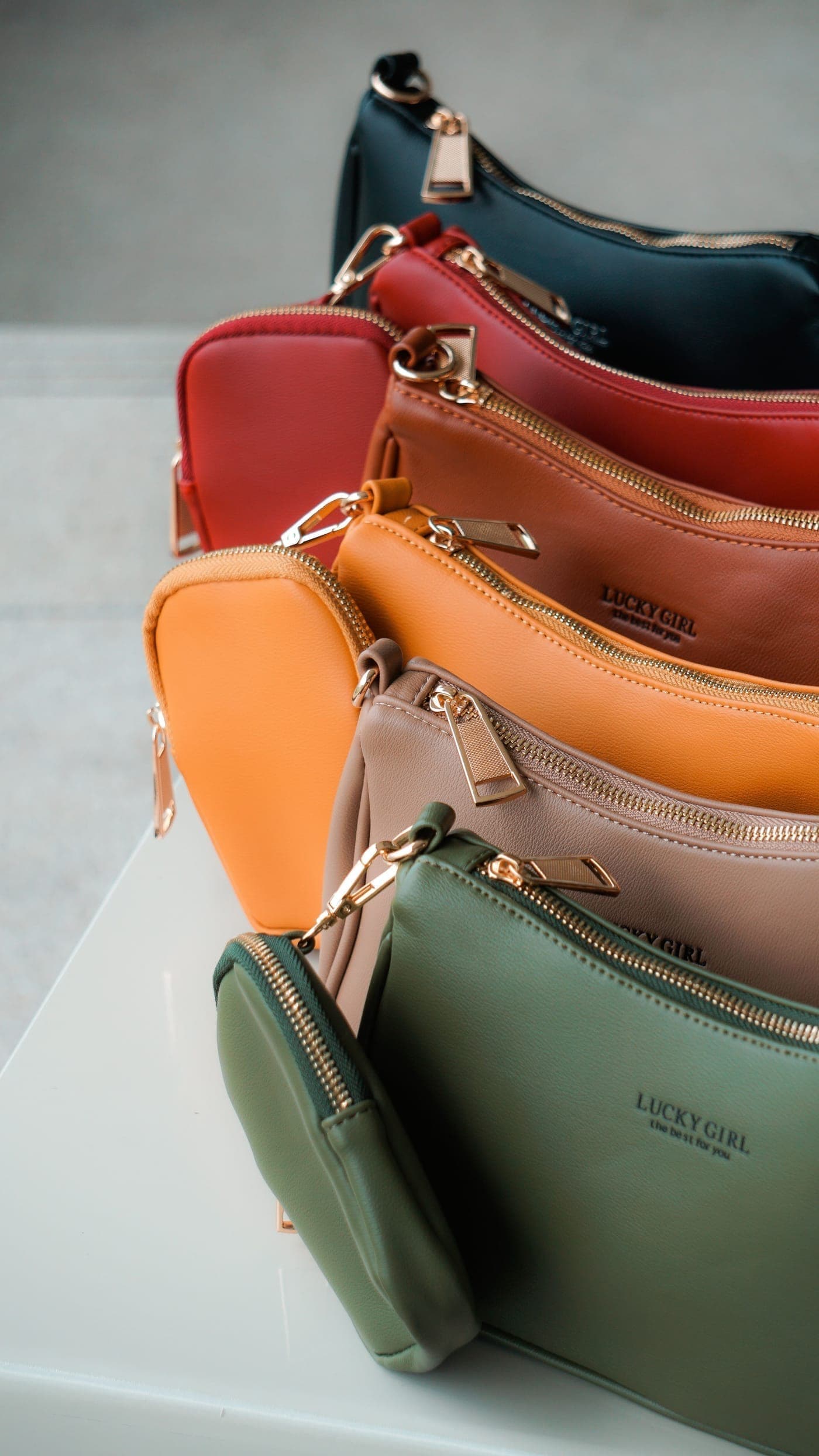 Green Textured Crossbody Bag
