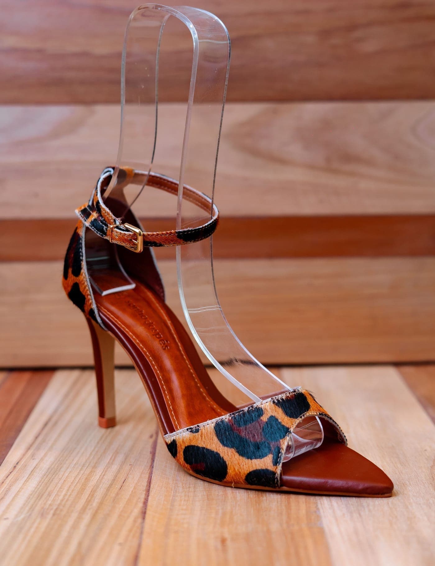 Leopard-Print Stiletto Mules