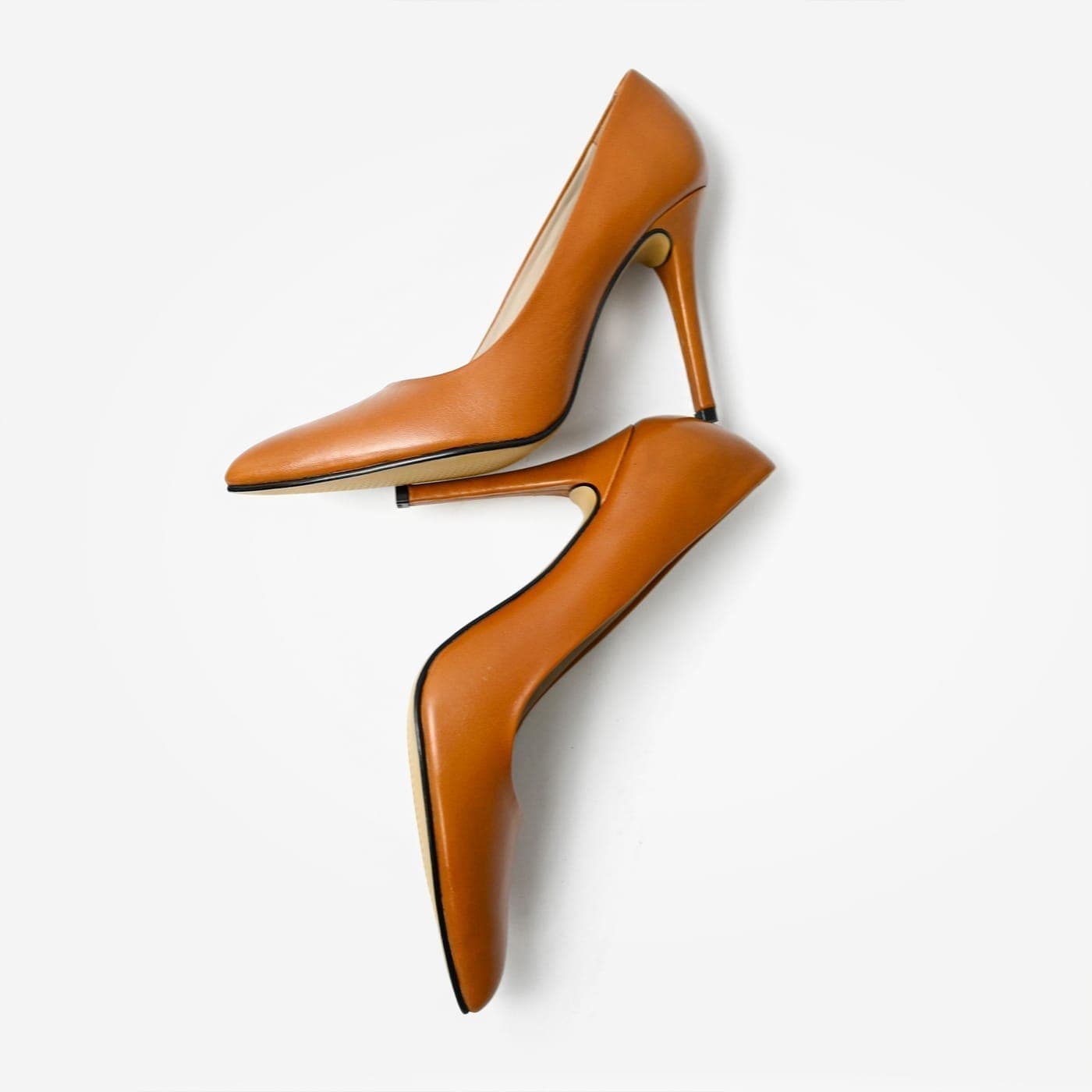 Pointed-Toe Kitten Heel Pumps