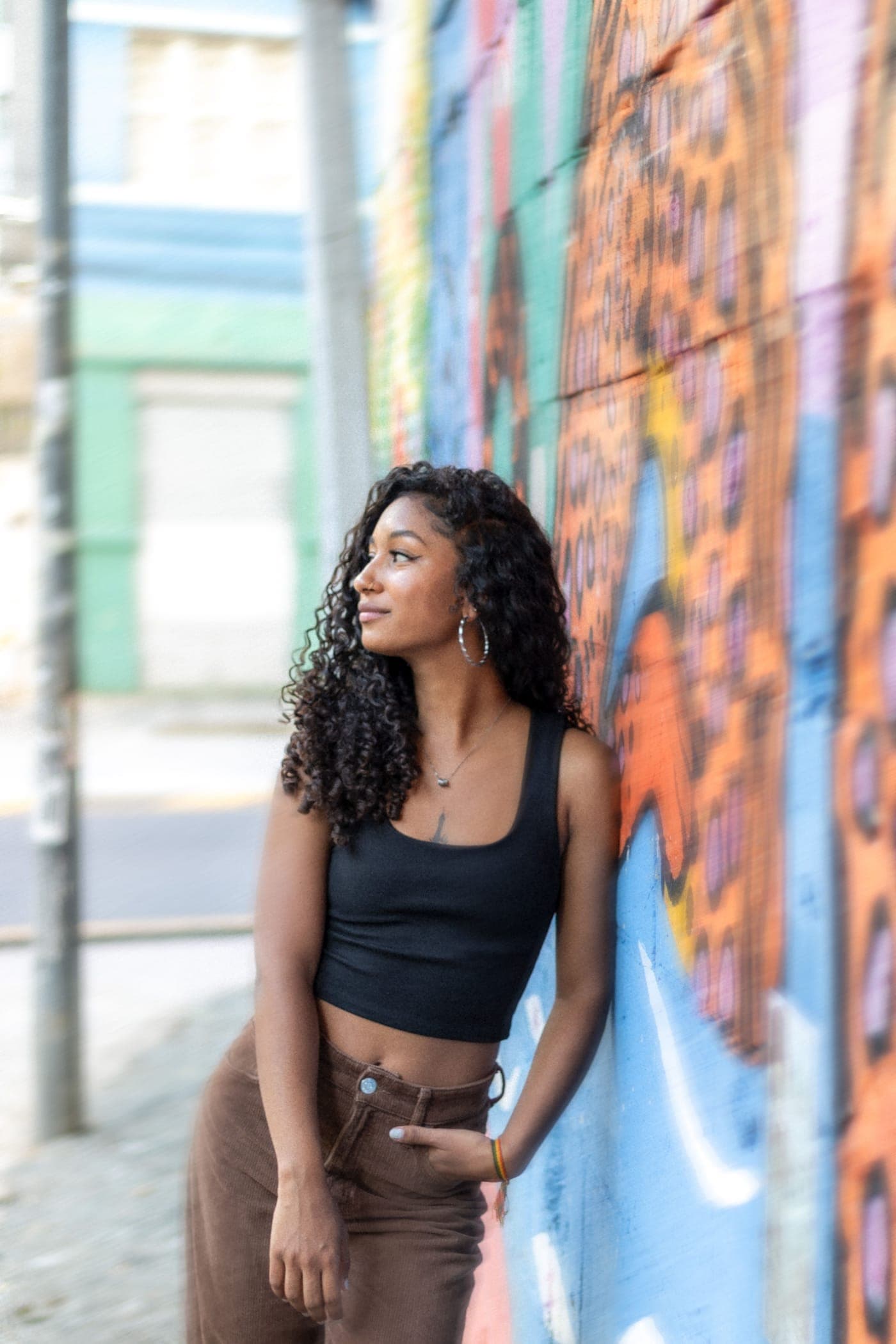 Ribbed Scoop-Neck Crop Tank Top